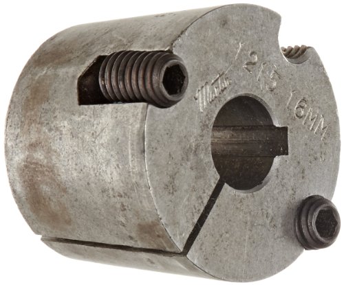 Martin 1215 16MM Taper Bushing, Sintered Steel, Metric, 16 mm Bore, 47.62 mm OD, 38.1 mm Length
