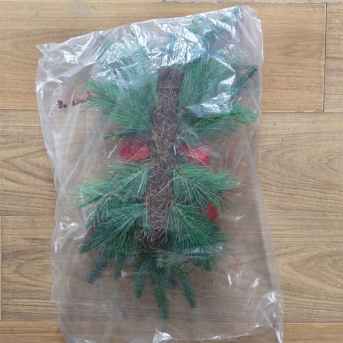 Couronne de Noël et habillage d'escalier de prestige - 7
