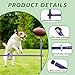 Qufiona Dog Agility Course Backyard Set, Metal Dog Agility Training Equipment Adjustable Height Obstacle Course for Dog Hurdles Jumps (3 Pack)