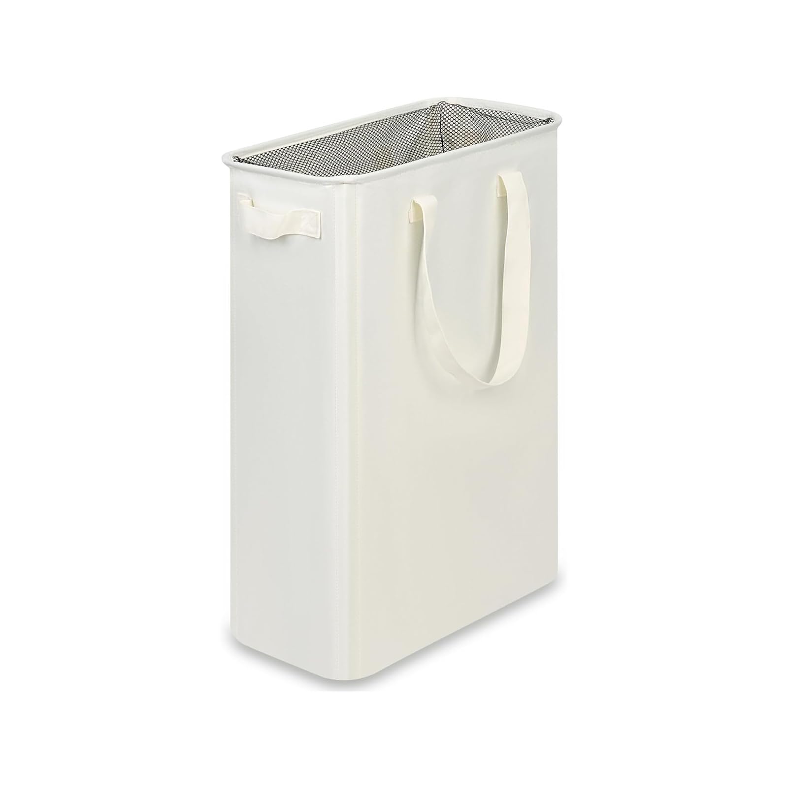 Fabric laundry hamper Laundry Basket Dirty Clothes With Handles Foldable For for Family(Beige)