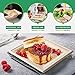 Gezond 100 Pack Compostable Square Plates 10 Inch Disposable Paper Plates Sugarcane Square Dinner Plate Unbleached Eco-friendly Large Plate for Party 7