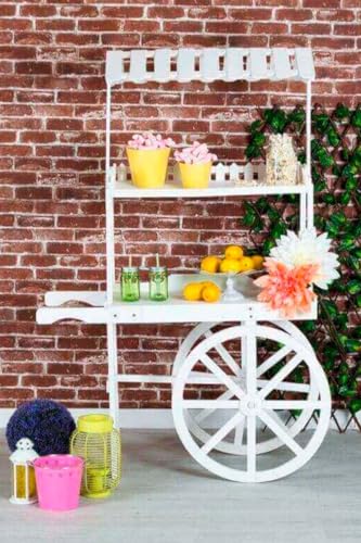 Regalos Miguel - Carritos Candy Bar - Carrito Candy Bar Madera Envejecida Cherry
