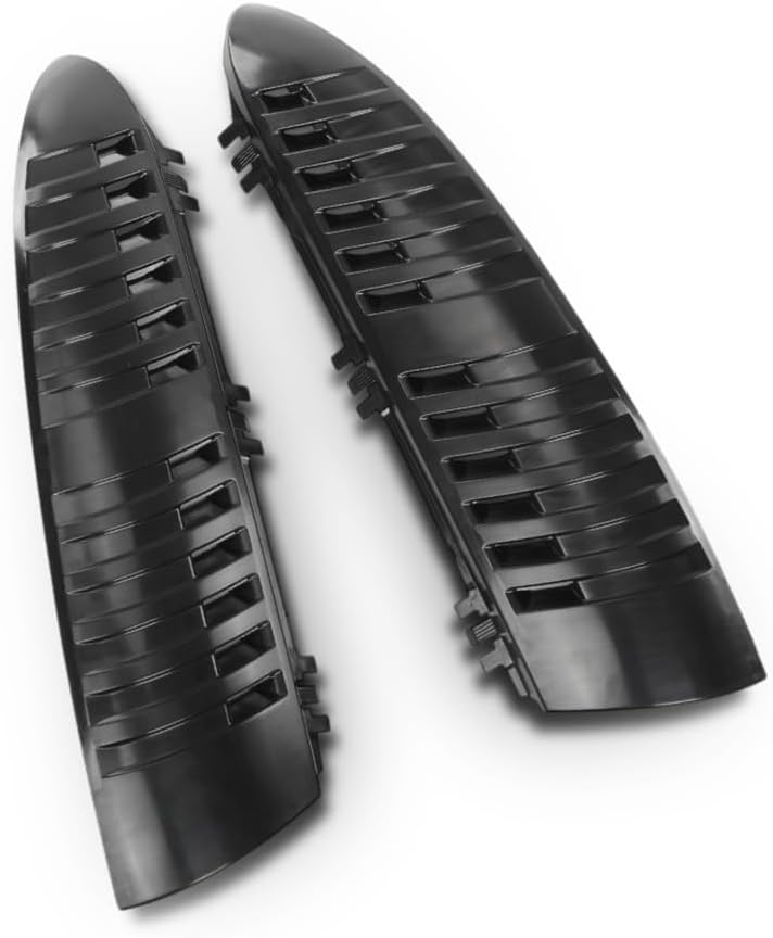 G-PLUS Rear D-Pillar Molding Trim Panels Compatible with Chevy Tahoe GMC Yukon 2000-2006 15764012, 15765114 Black