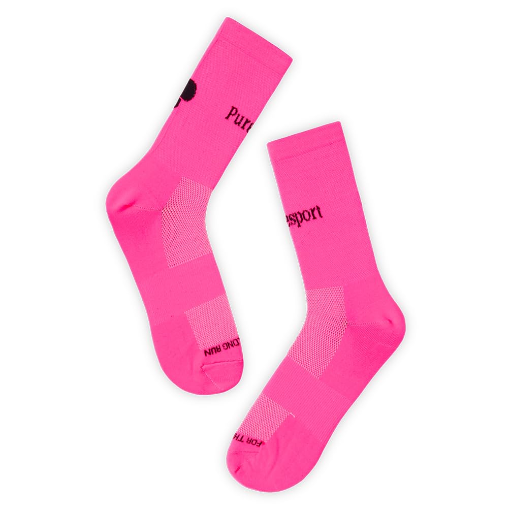 Puresport Performance Running Socks, Moisture-Wicking Training Socks with Subtle Compression for Women & Men, Ideal for Long-Distance Running, Gym & Hyrox