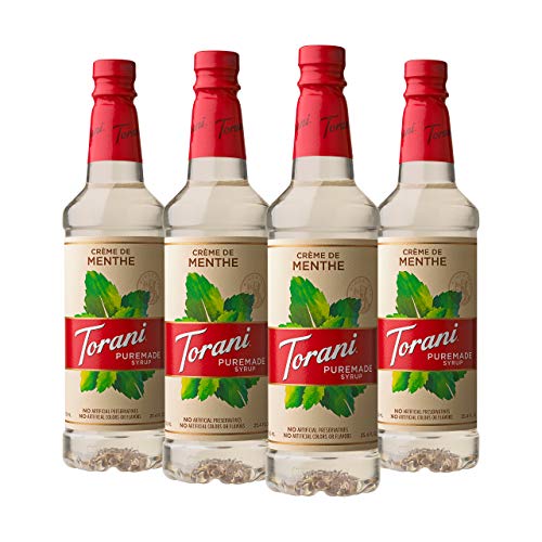 Torani Puremade Syrup, Crème De Menthe, 25.4 Ounces (Pack of 4)