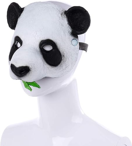 Miniatura 4 de Aiffort 1 máscara de animal de Halloween, máscara de panda, linda máscara de panda para Halloween, fiesta de disfraces, accesorios de cosplay