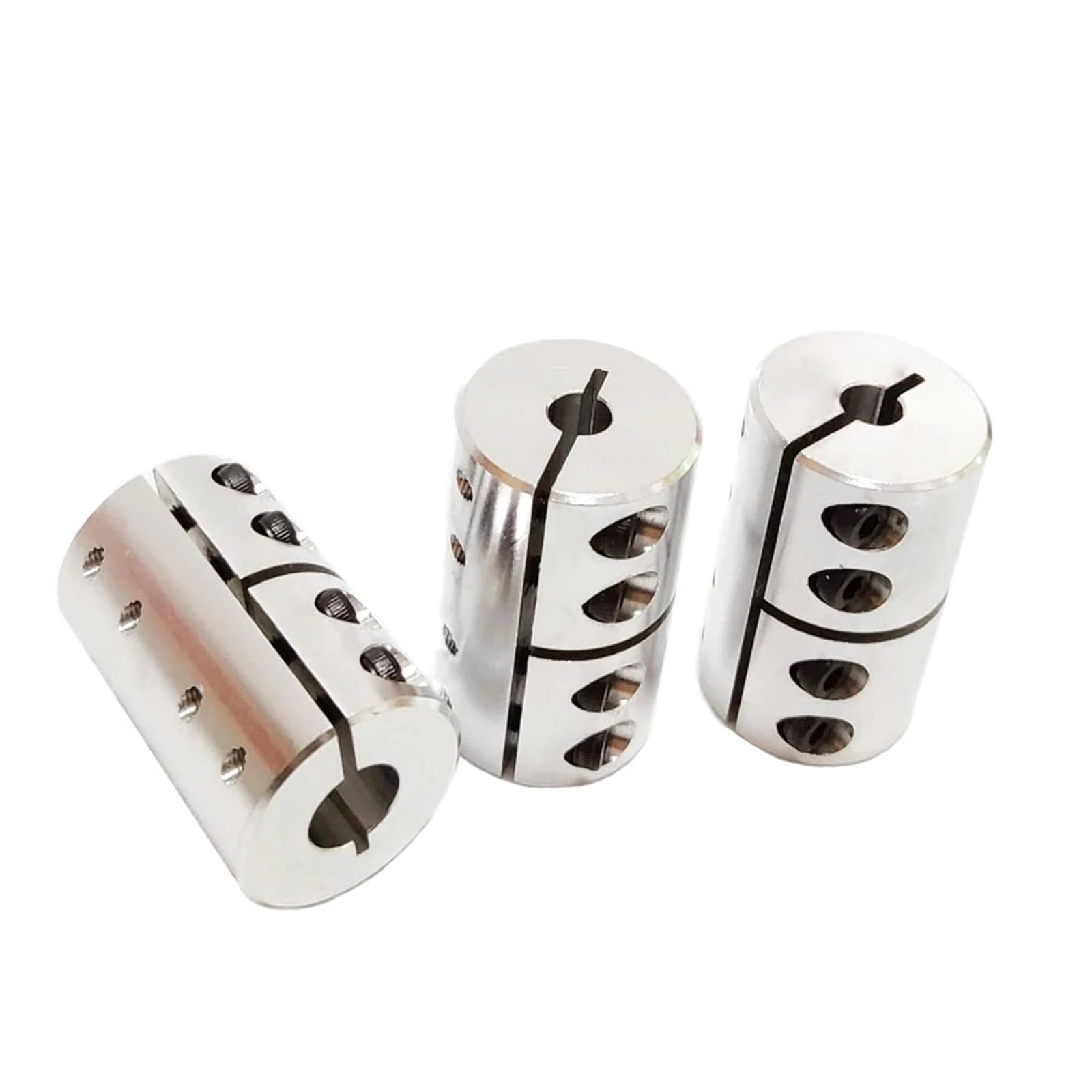 Coupleur D25L40 8x8 8x10 10x10MM, accouplement rigide, tige d'arbre, section CNC, moteur pas à pas, machine à sculpter, vis, 1 pièce(8x12)