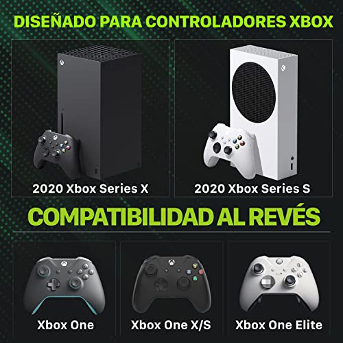 Fosmon - Cargador De Batería Dual para Xbox Mando, Incluye 2 Baterías de 2200mAh | Estación De Carga Rápida De 5280mWh | para Mandos de Xbox Series X/S, Xbox One/One X/One S élite - imagen 6