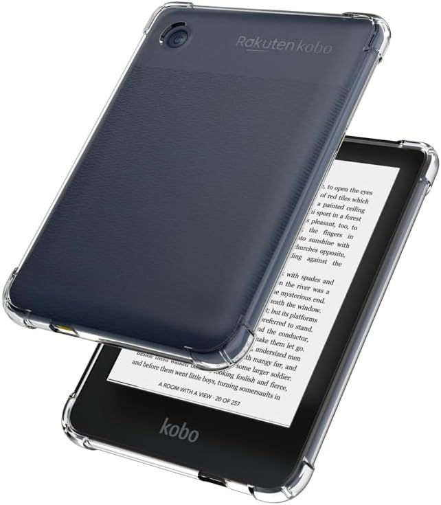 Miniatura 2 de Zeking Funda diseñada para Kobo Clara 2E, ultra transparente, suave, flexible, transparente, carcasa trasera de TPU para Kobo Clara 2E de 6.0