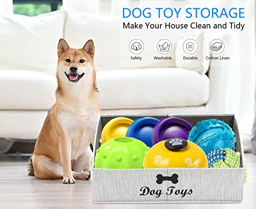image for Morezi Large Dog Toy bin Puppy Shallow Toy Baskets - Perfect for Colla