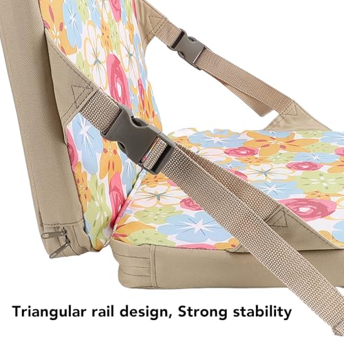 Chaise pliable avec support arrière et assise stable rouge - 4