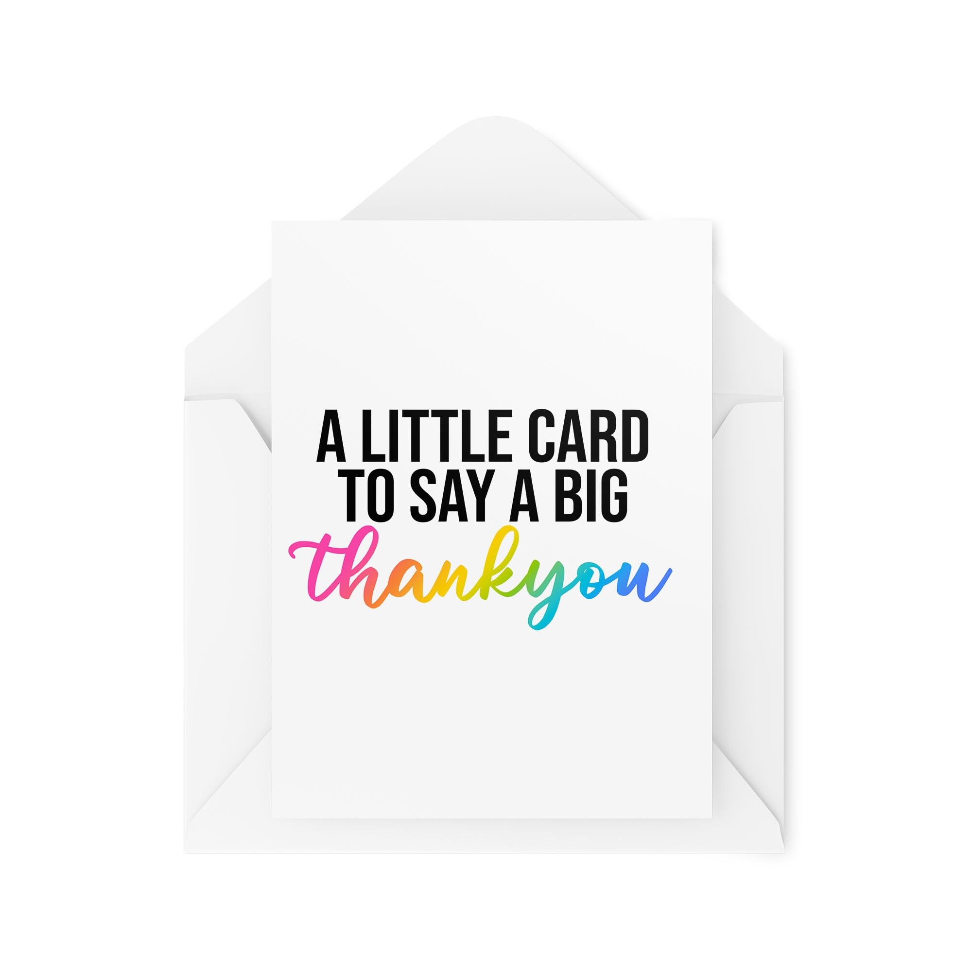 Thank You Cards - A Little Card to Say a Big Thankyou - Thanks Cards - Cards for Friends - Cards for Boss - Unique Cards - CBH1811