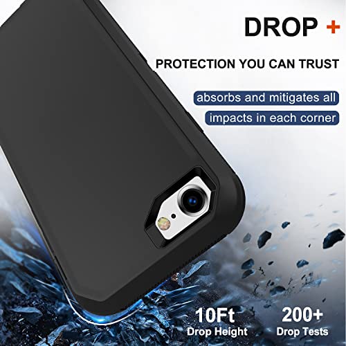 Coque antichoc iPhone SE 2ème génération évite casse écran avec clip - 4