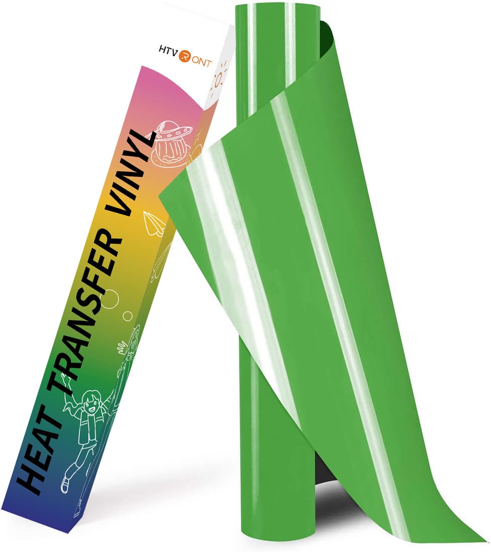 HTVRONT HTV Heat Transfer Vinyl- 12" x 8ft Fruit Green HTV Vinyl for Shirts