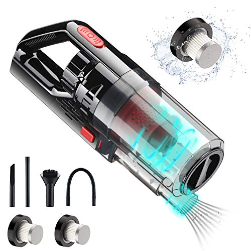 UNIWA Car Vacuum Cleaner 6000PA 150W DC12V Portable Handheld Low Noise Wet Dry