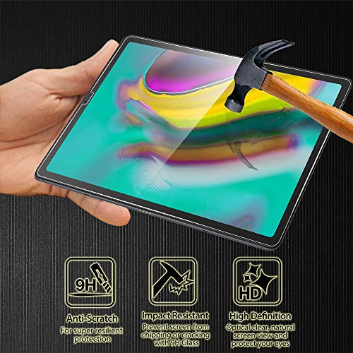 Image of Orzero (2 Pack) Tempered Glass Screen Protector Compatible for Samsung Galaxy Tab S5e (T725, T720) /Tab S6 10.5 inch 2019, Anti-Scratch 9 Hardness High Definition Bubble-Free