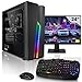 Produktbild Megaport Komplett Set Cyclops AMD Athlon 300GE  24" Monitor  Windows 11  Nvidia GeForce GT1030 2GB  8GB RAM  500GB SSD  Tastatur  Maus pc Gaming komplettpaket