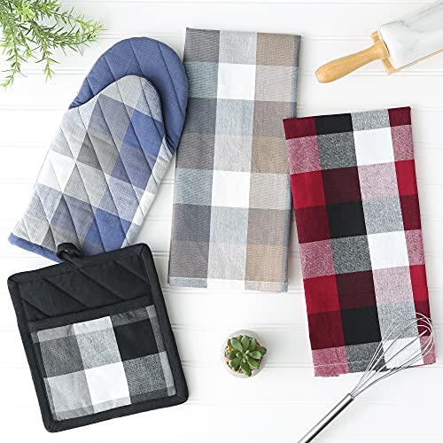 Dii CAMZ13766 Tri-Color Check Collection Kitchen, Potholder Set thumb #7