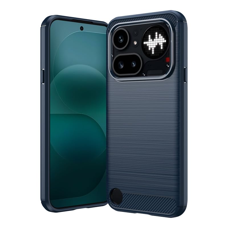 Image of Basic Case for Nothing Phone 4a Pro (Carbon Fibre Blue)
