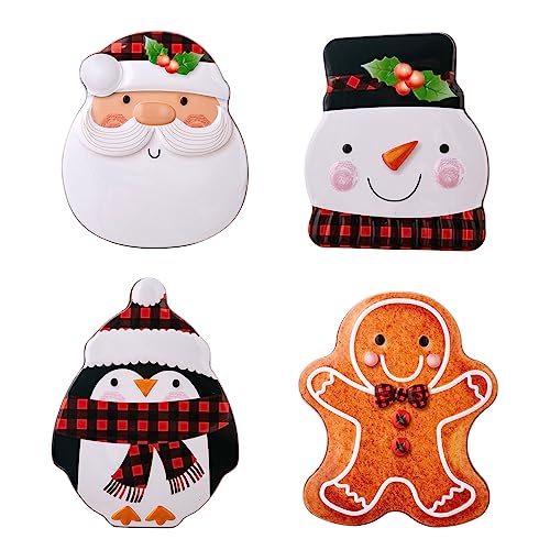 Domasvmd Cajas multifunción de Navidad para caramelos, 4 unidades, soporte para organización del hogar, para niños, niñas, caramelos, caja de regalo pequeña