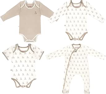 Amazon.com: 0-3 Months Organic Cotton Gender Neutral Newborn Clothing ...