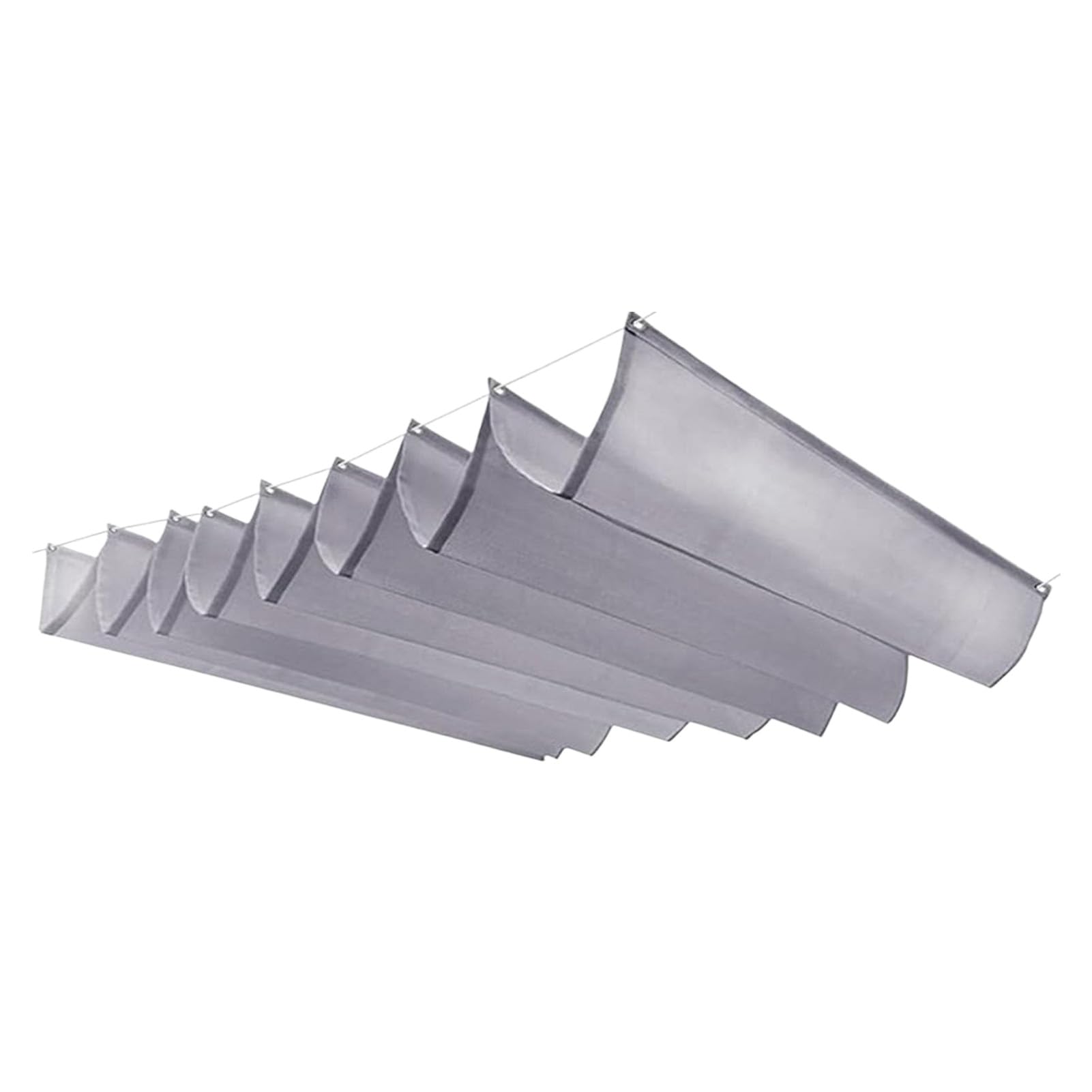 Toile d'ombrage rétractable anti-UV pour pergola et jardin