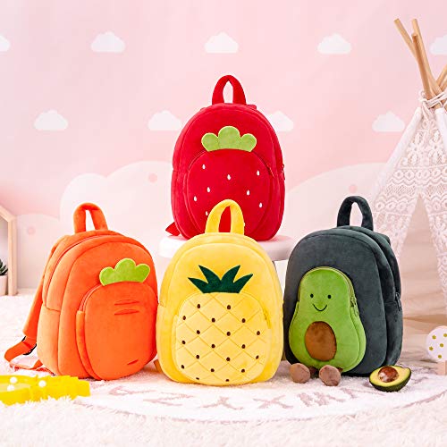 image for Lazada Carrot Girls Backpack Toddler Bakcpacks for Girls Plush Bag Ora