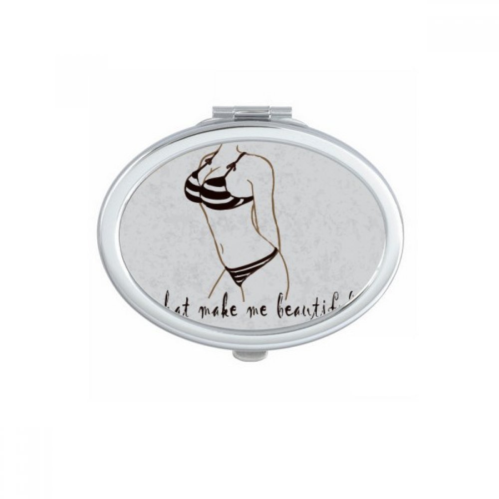 Miroir de poche illustré : l'accessoire maquillage compact pour vos retouches en voyage