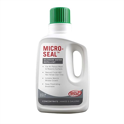 Miniatura 8 de RAIN GUARD PRO - Micro-Seal - Protección repelente al agua penetrante para todas las superficies de madera porosa y mampostería - Revestimiento