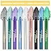 Daeuwiutr White Silver Eyeshadow Stick, Highlighter Eye Liner,Eye Brightener Stick, Shimmer Creamy eye shadow, Waterproof Eyeshadow Pencil Long Lasting Eye Shadow Makeup. #5 white silver shimmer