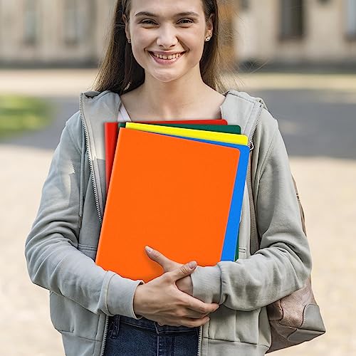 GNL Plastic Folders with Pockets, Pack of 5, Colored Heavy Duty 2 Pocket File Folders Letter Size, Pocket Folders for School, Home, and Office - Thumbnail 7