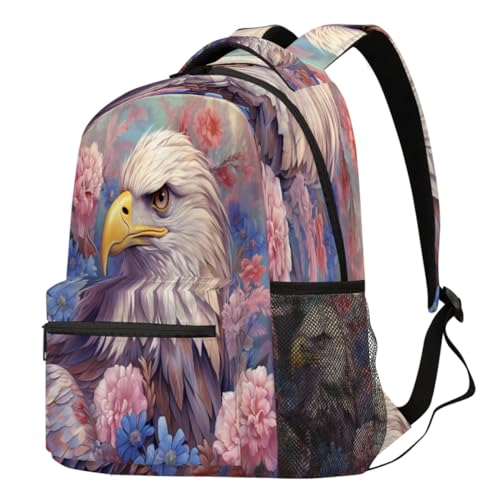 Sac à dos pour homme femme garçon fille idéal voyage et ordinateur au motif floral grand