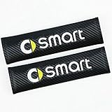 cinture di sicurezza smart 453  TGH (C-SMT) Kit di 2 rivestimenti per cintura Smart per auto (effetto fibra di carbonio))