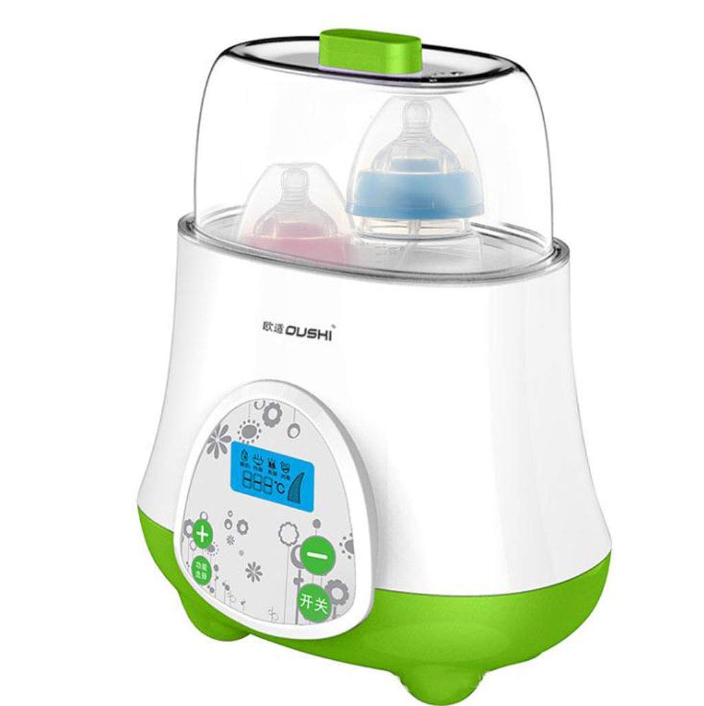 Chauffe-biberon vapeur avec séchoir et écran LCD pour deux bouteilles