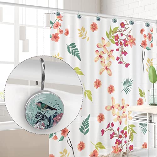 Crochets de rideau de douche anti-rouille pour tringle bloquée