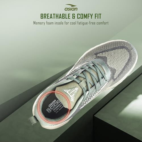 Image of ASIAN Powerplay-37 Men's Running Shoes | Ultra Soft Cushion Midsole, Breathable Knit Upper, Lightweight Design, Durable TPR Grip Outsole & Comfort for Running, Gym & Daily Use