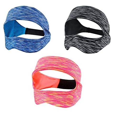 Mcbazel VR Eye Mask Cover 3 Pieces Universal Adjustable Sweat Band Washable Facemask Cover for O-culus Quest 2/HTC Vive/PS/Samsung Gear VR Cover