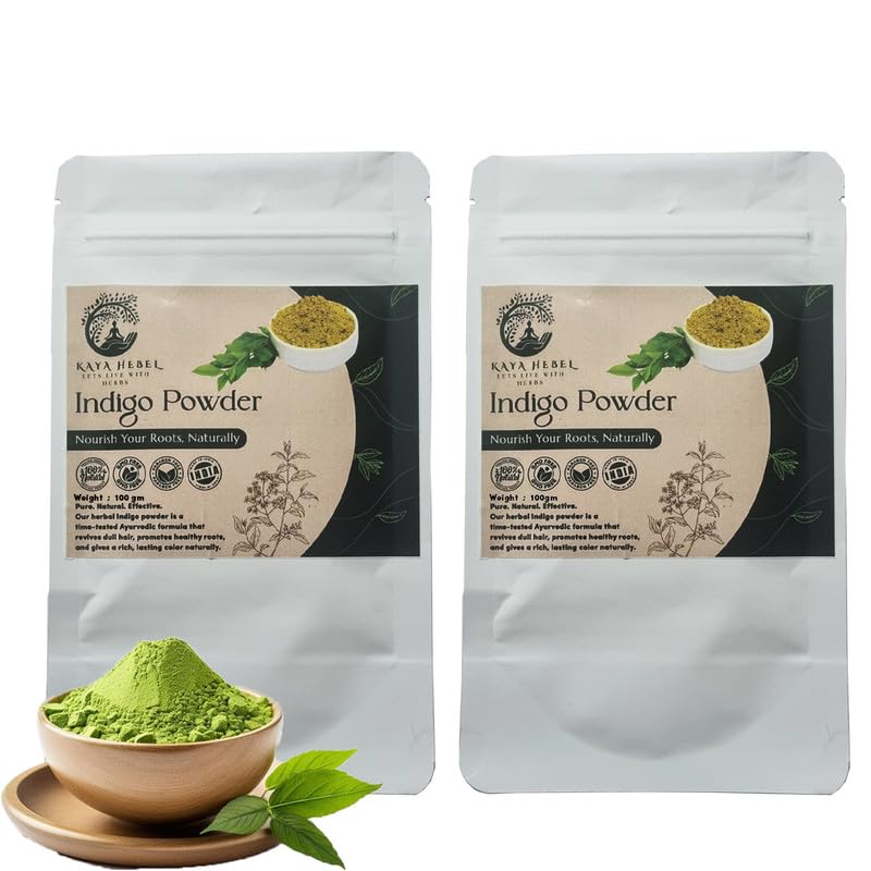 Kaya Herbal 100% Pure Organic Indigo Powder – Natural Hair Color & Conditioner | Safe for All Hair Types | Adds Shine, Strength, and Coolness to Your Scalp | 100g (Pack of 2)-picture-41