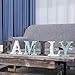 MyGift Decorative Multicolor Distressed Wood F-A-M-I-L-Y Block Cutout Freestanding Letters, Rustic Wooden Family Sign Tabletop Art Decor for Home or Office