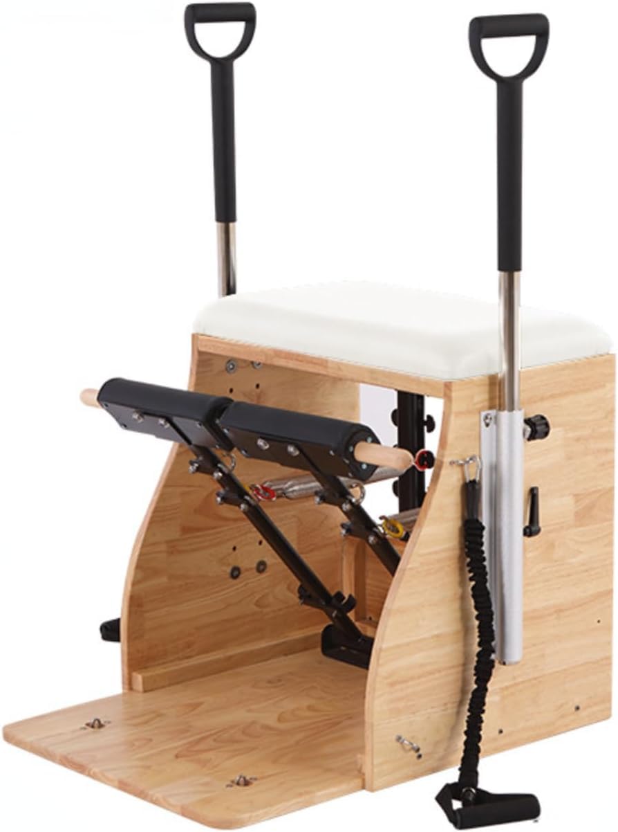 Sedia per Pilates Riformatore per Pilates Domestico Attrezzatura per Sedie Professionali per Pilates di Stabilità Attrezzatura per Pilates con Maniglie per Casa E Studio (A-2)