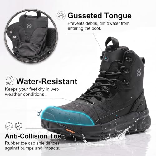 Image of Men's Military Tactical Boots Side Zipper Combat boots Lightweight