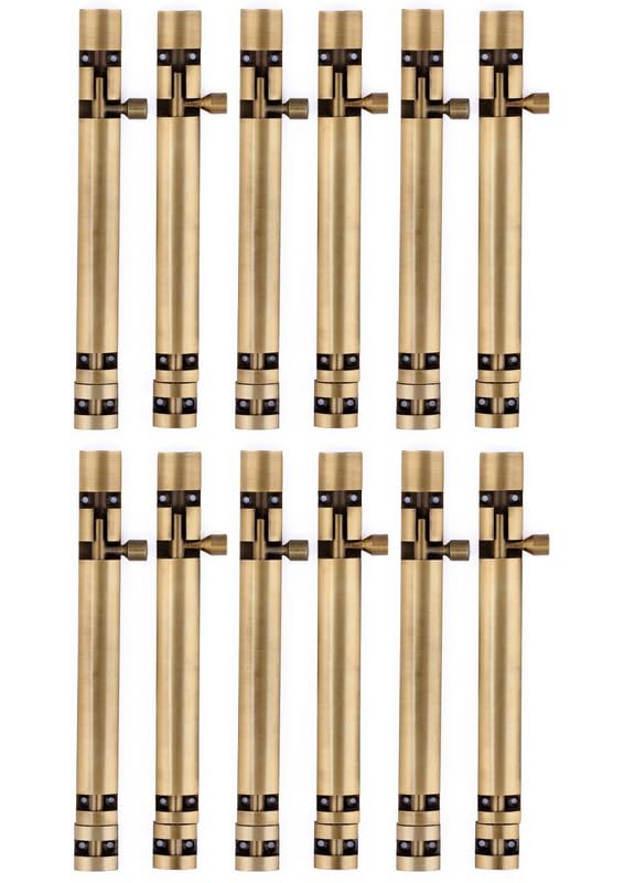 Image of Premium Heavy Aluminium 8 Inch Tower Bolt | Door Stopper | Door Lock Latch for Home, Office Doors,Main Doors,Windows | kundi | chitakni | Chitkini(Antique Finish)(Pack of 12)