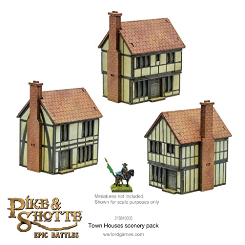 Warlord Games Pike & Shotte Epic Battles - Town Houses Scenery Pack for Military Table Top Wargaing Diorama Plastic Model Kit 218810005 - Image 5