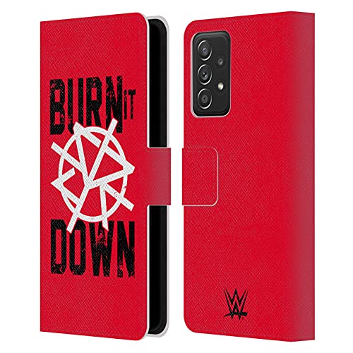 WWE Seth Rollins étui en cuir Galaxy A53 5G aux finitions soignées et au design moderne
