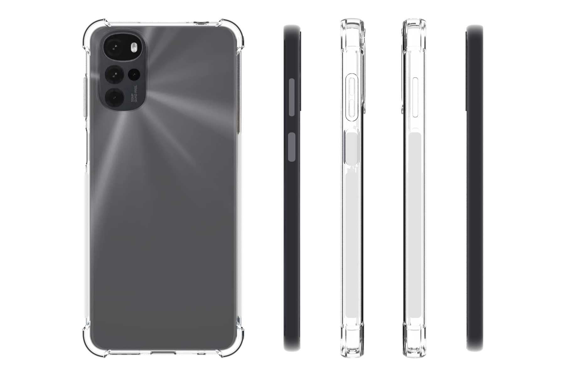 Mtb More Energy® Schutzhülle Crystal Armor Für Motorola Moto G8 Plus – Transparent, Stoßfest, Mit Verstärkten Ecken