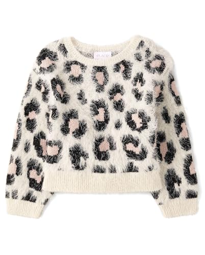Image of The Children's Place Girls' Long Sleeve Crew Neck Pullover Sweater