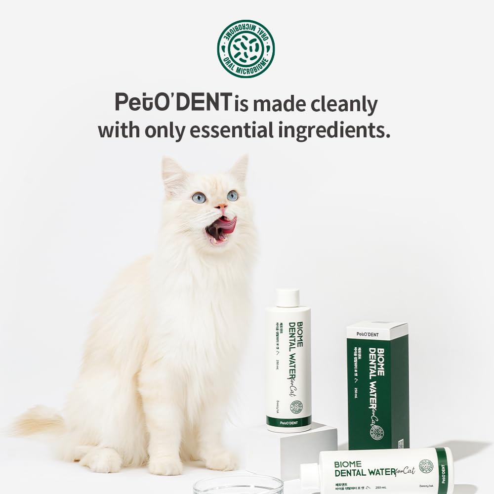 PetO’Dent Dental Water Additive for Cats–No Brushing Needed, Fresh Breath, Tartar Control & Gum Care with Catnip & Silvervine Extracts, 8.45 fl oz / 250ml - image 6