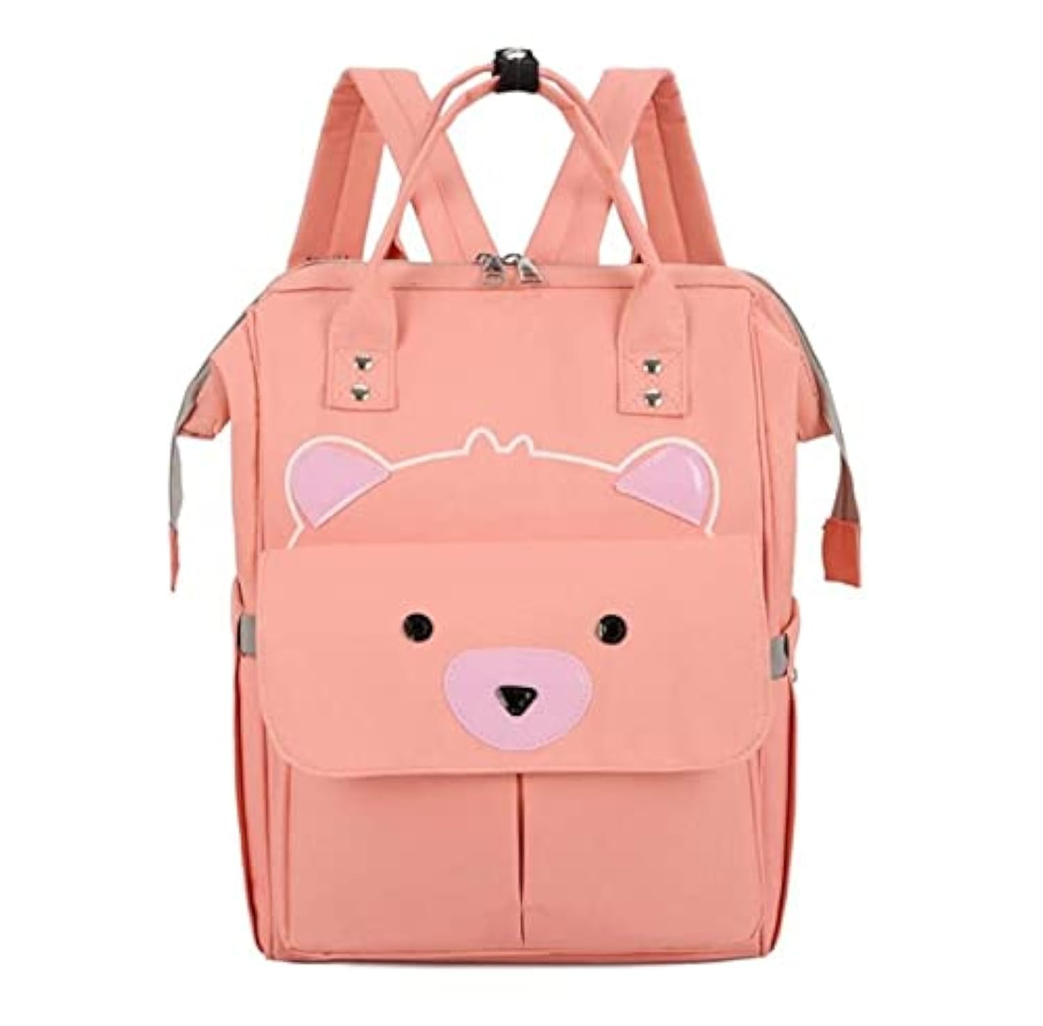 HomeCloud Baby Diaper Bag Backpack Teddy design | Mothers Maternity Bags for Travel, Waterproof, Washable Crib,(Multicolor)-image-1