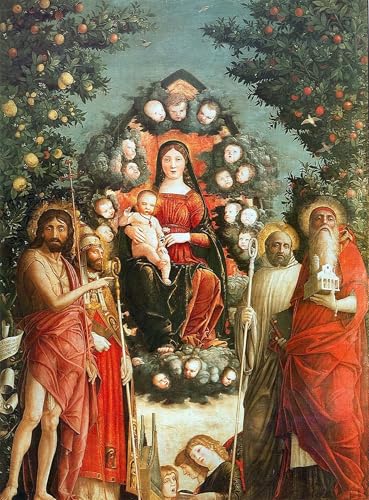 Impression tableaux peinture sur toile d'art classique Mantegna 60x90