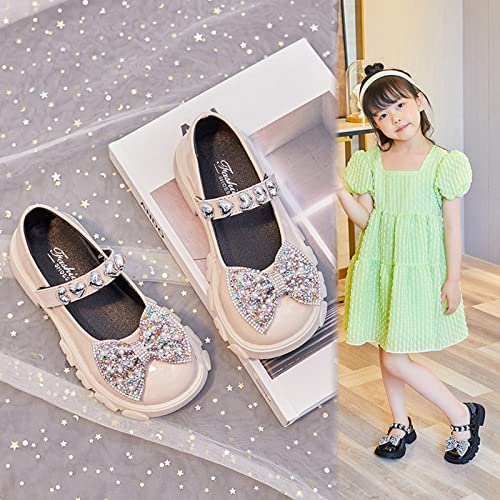 EnJoCho Children Summer Sandals Girls Small Leather Shoes Single Shoes Princess Shoes Sandals Flower Bow Shoelaces Shoes4